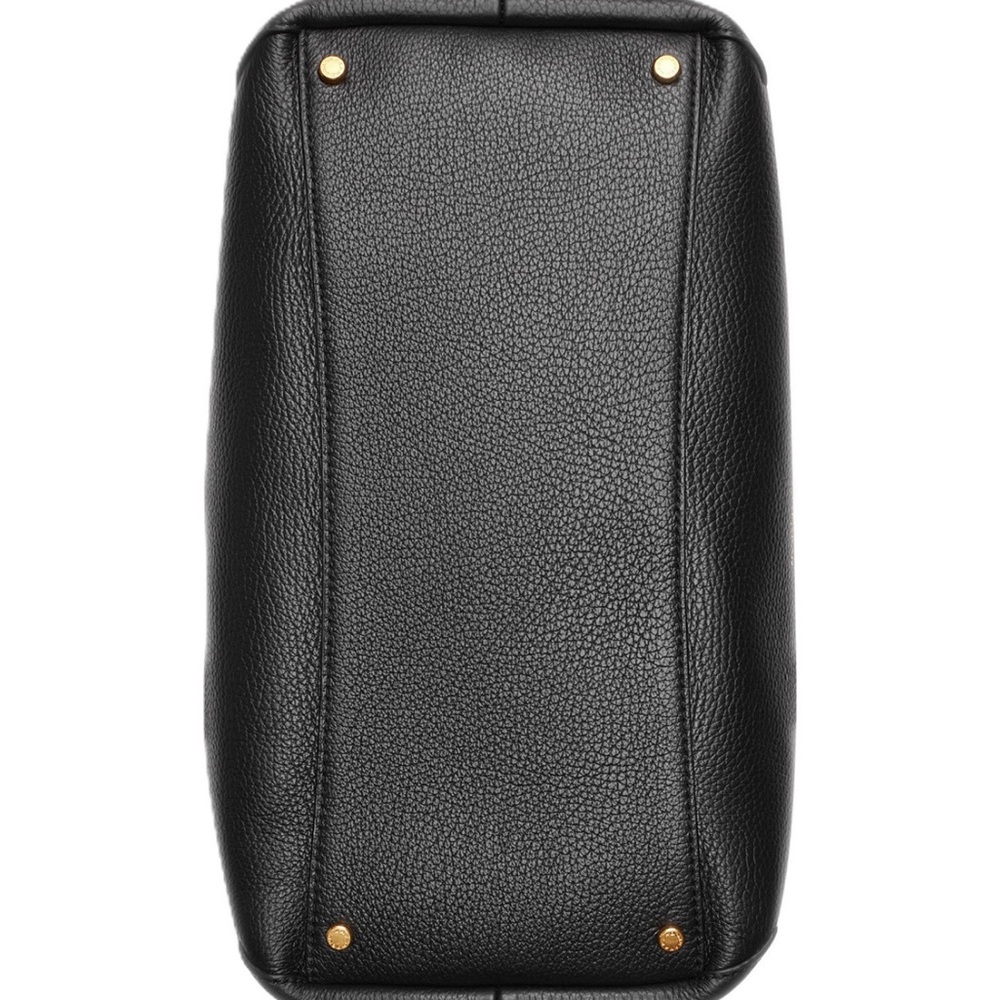 Donna Karan New York Glenwood Leather Shoulder Black handbag with Tassel Detail - Picture 5 of 16